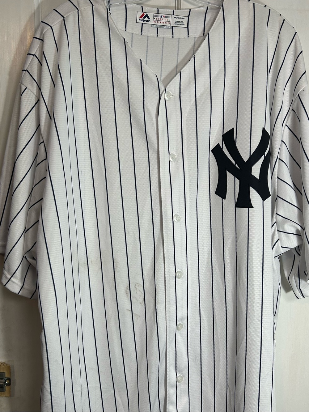Majestic NEW YORK YANKEES Cool Base Men’s JERSEY Sz 4XL New never worn